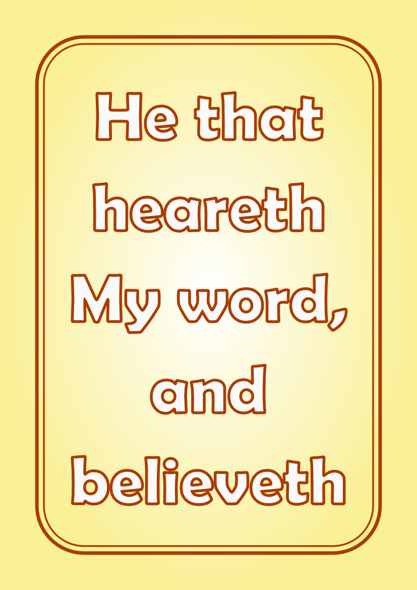 He that Heareth My Word